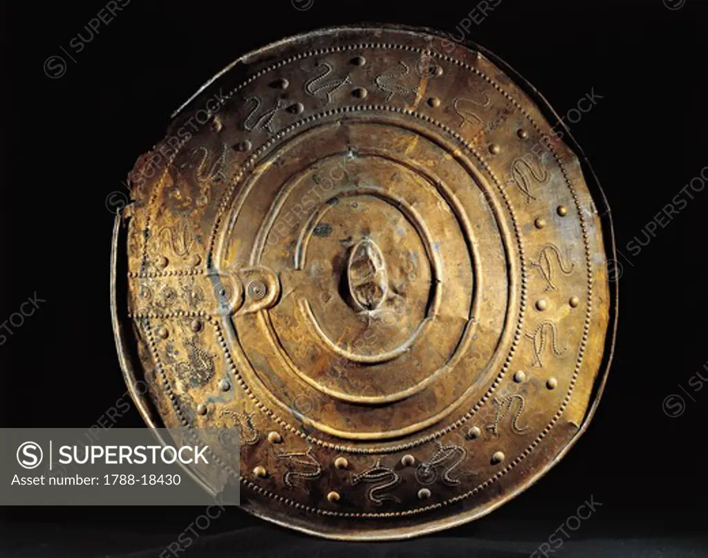 Bronze shield from Nackhalle, Sweden