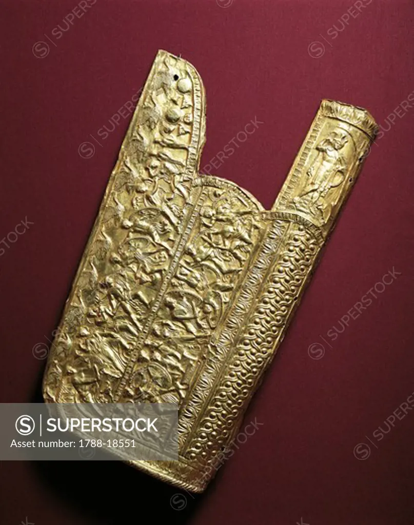 Gold quiver, from Vergina, Tomb of Philip II