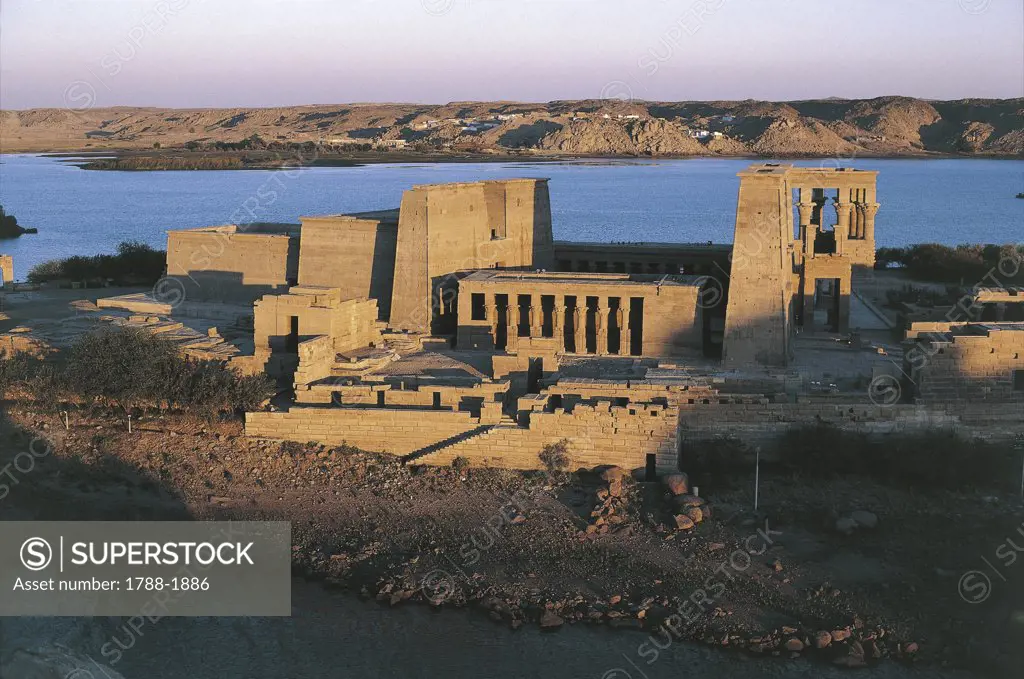 Egypt - Nubian monuments at Philae (UNESCO World Heritage List, 1979). Temple of Isis