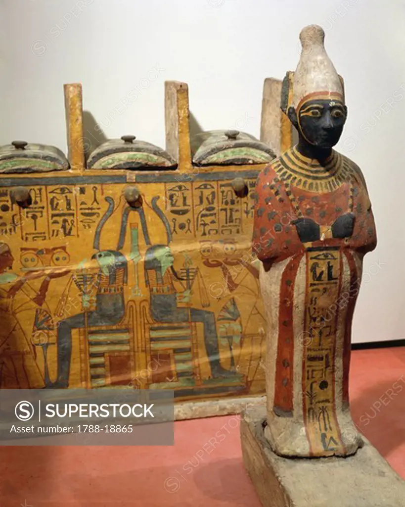 Ancient Egyptian statuette of Osiris, New Kingdom, XX Dynasty