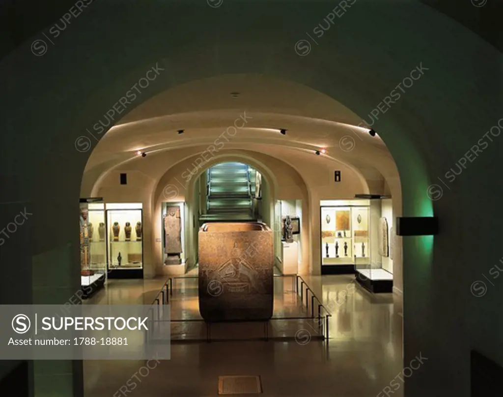 France, Paris, Louvre Museum, Egyptian Antiquities Collection, Osiris Crypt