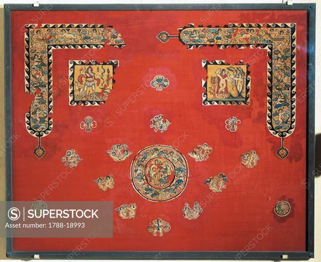 Wool tapestry from Egypt, Antinoe