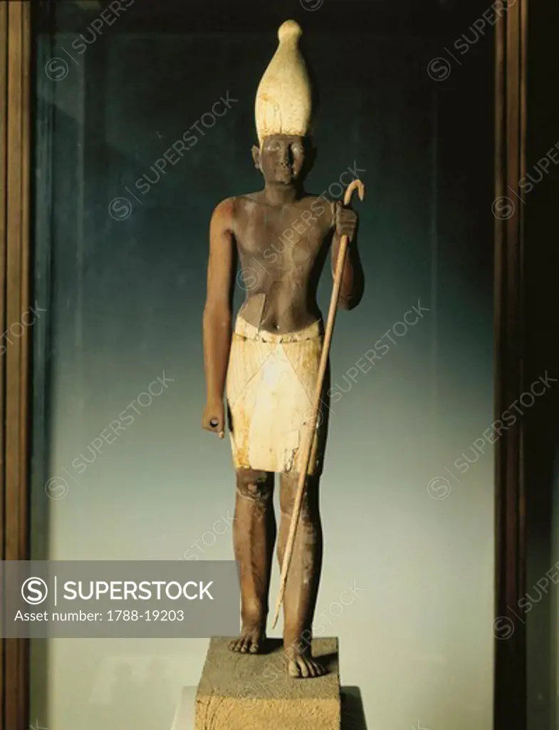 Wooden statue of Sesostris from Lisht