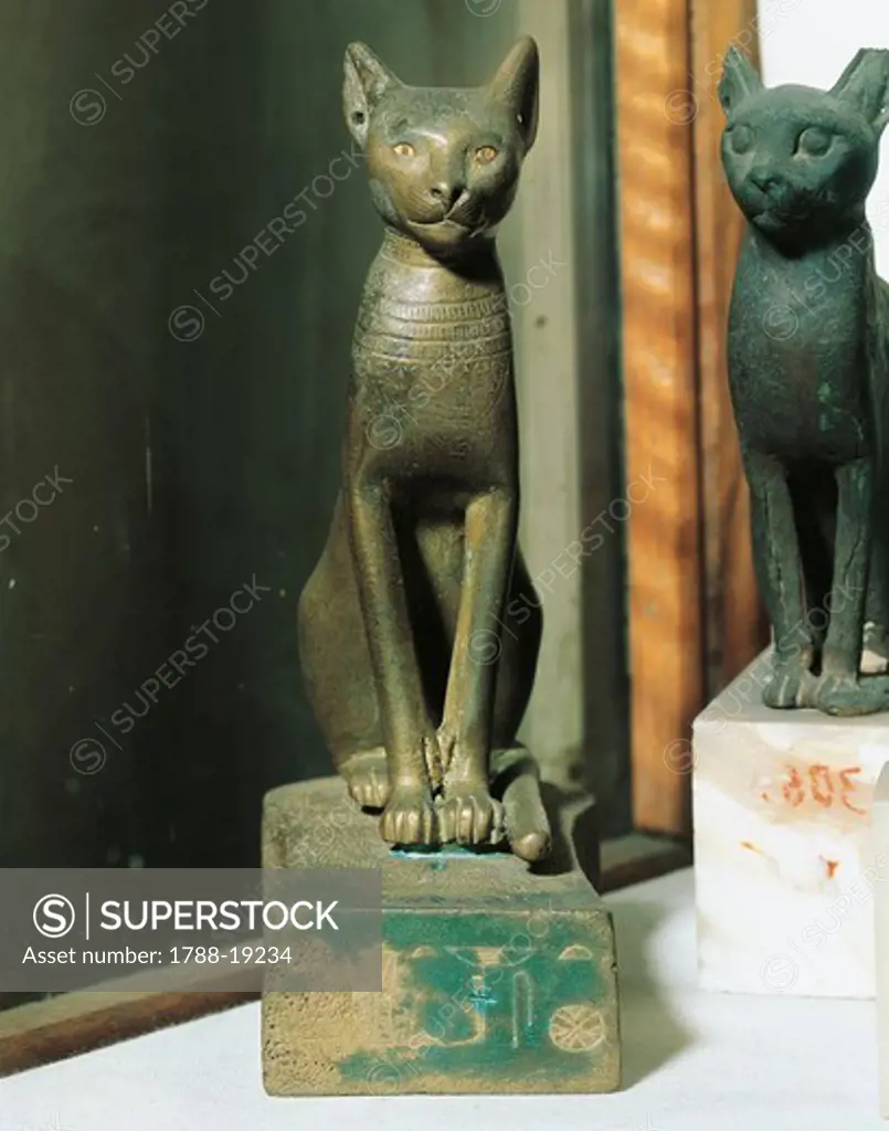 Goddess Bastet as a cat, from Saqqara