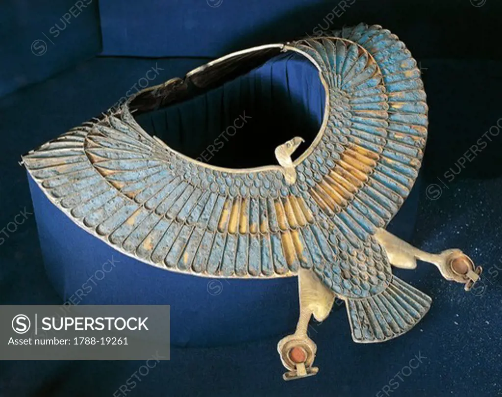 Treasure of Tanis, vulture shaped gold breastplate belonged to King Sheshong III