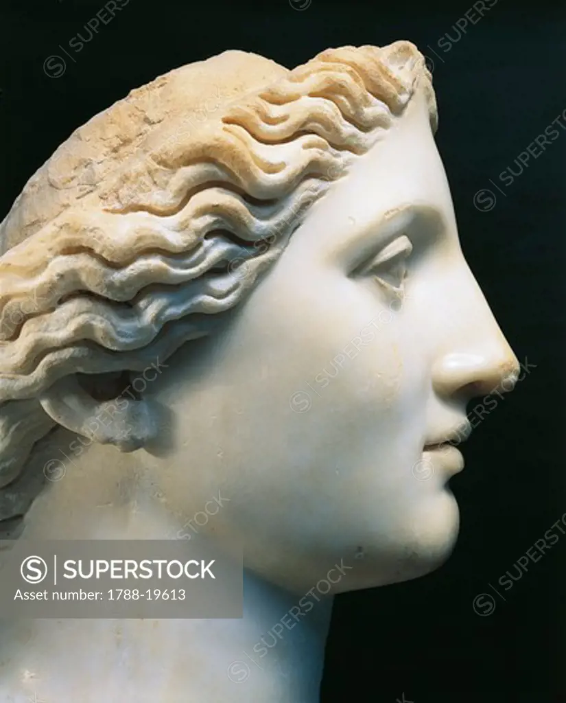 Marble head of Juno, From Banasa (Morocco)