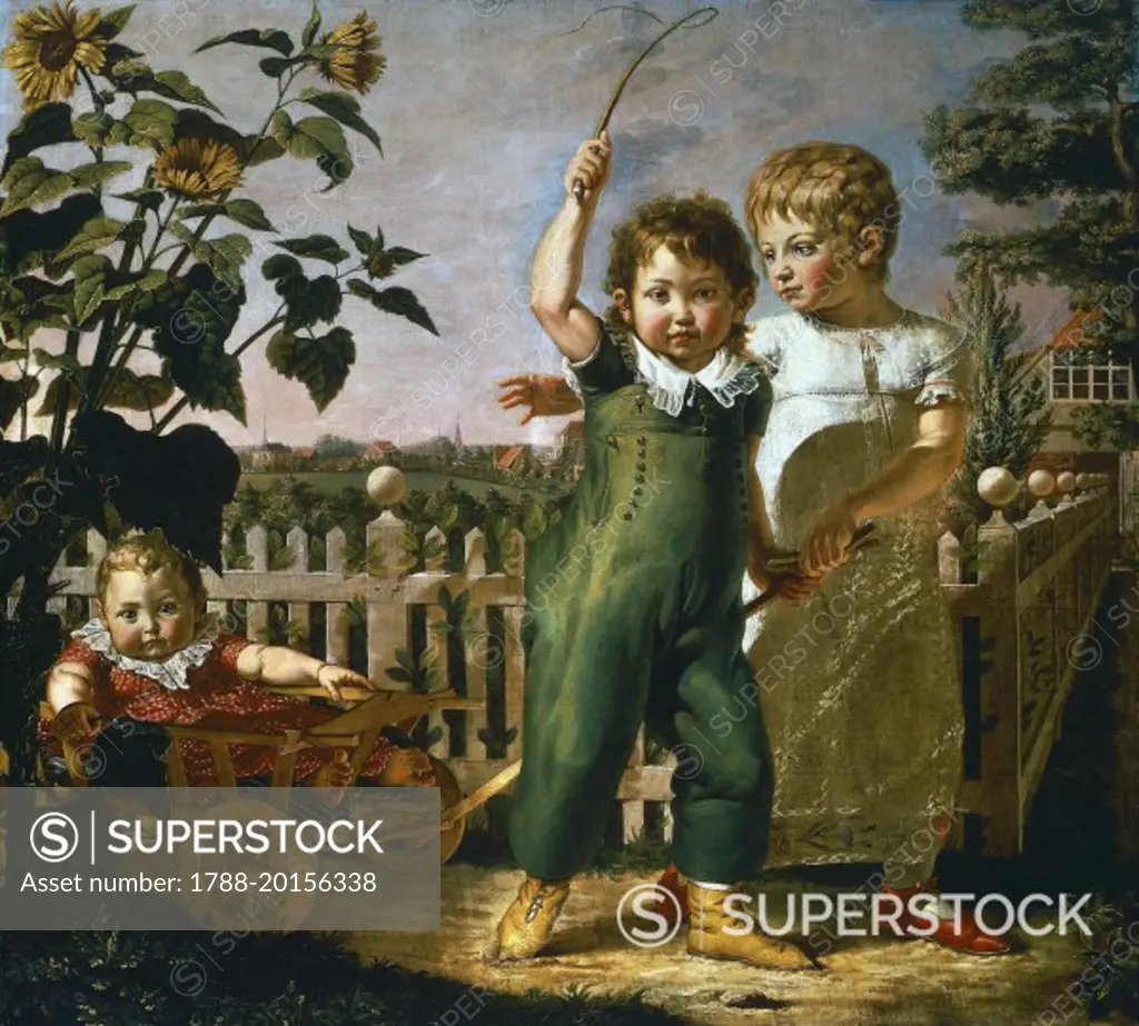 The Hulsenbeck children, 1805, painting by Philipp Otto Runge (1777-1810), oil on canvas, 131x141 cm.