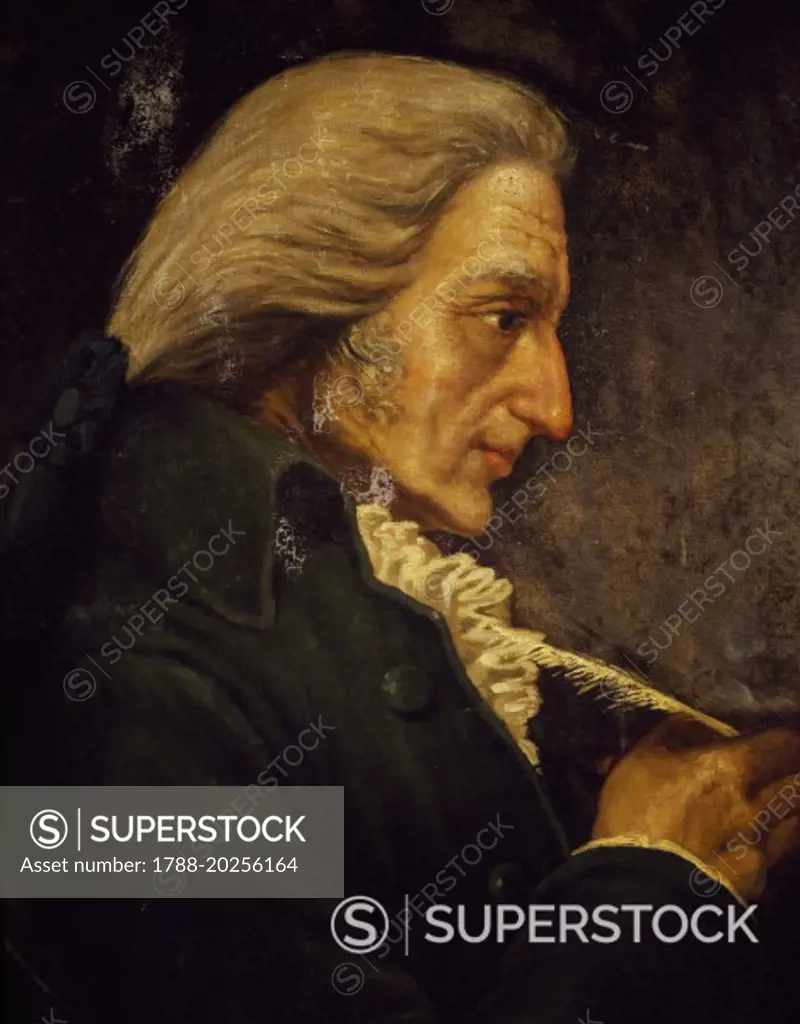 Portrait of Francesco Bianchi (1752-1810), Italian composer.