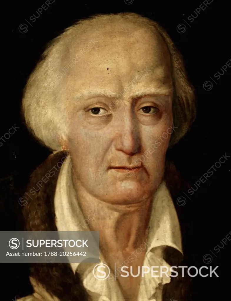 Portrait of Giacomo Tritto (Altamura, 1733 - Naples, 1824), Italian musician and composer.