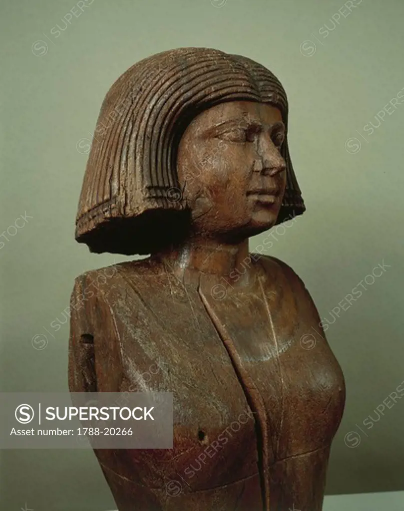 Statue portraying wife of Ka-Aper from Saqqara, circa 2475 b.c.