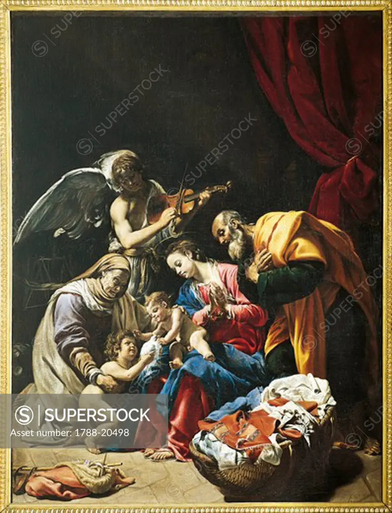 Italy, Rome, Painting of Holy Family