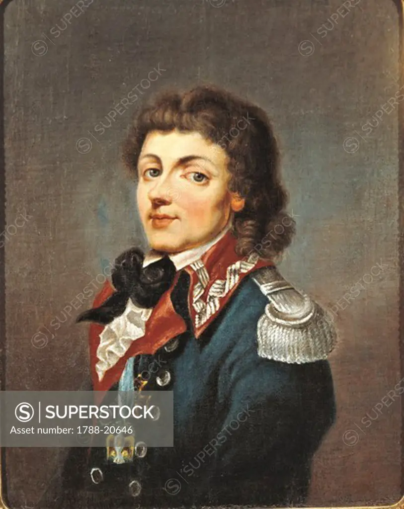 Poland, Zelazowa Wola, Portrait of Polish hero of the insurrection of March 1794, Tadeusz Kosciuszko (1746 - 1817),