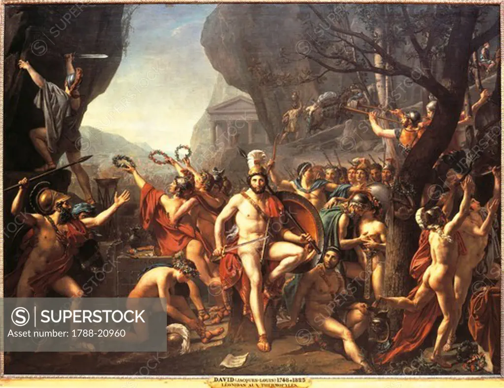 France, Paris, Leonidas at Thermopylae