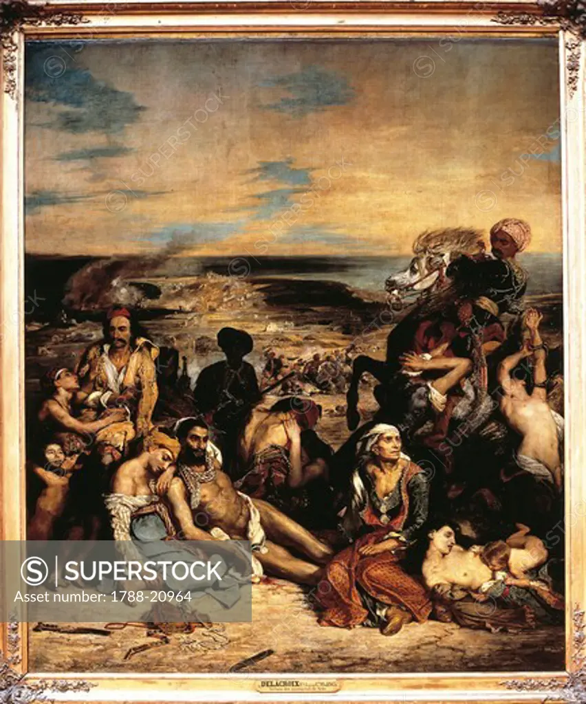 France, Paris, The Massacres of Schio, 1824, oil on canvas