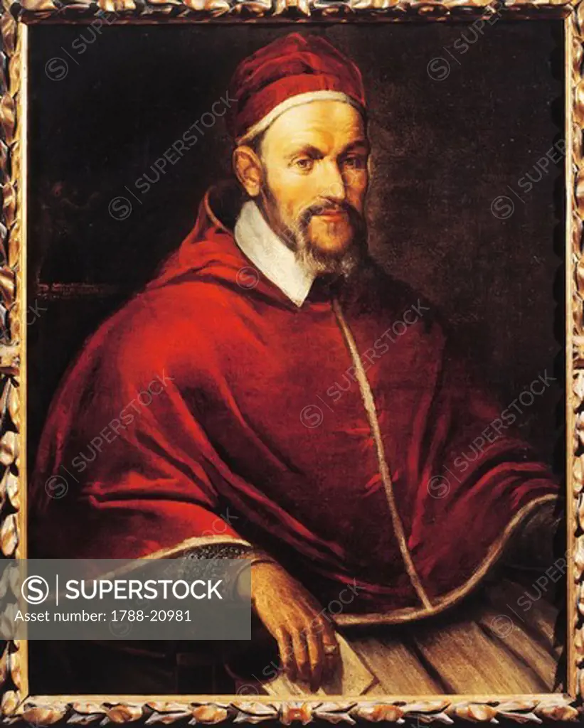 Italy, Castiglione delle Stiviere, Portrait of Pope Paul V (Camillo Borghese, 1552-1621)