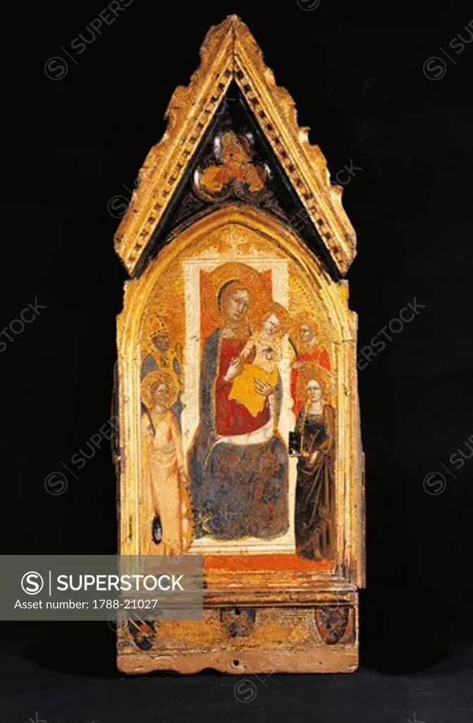 Italy, Asissi, Madonna and Child with Saints