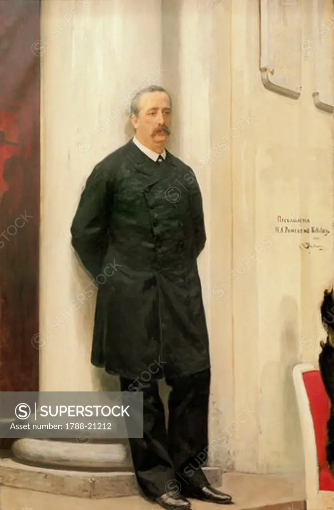 Russia, St Petersburg, Portrait of Russian composer, Alexander Borodin