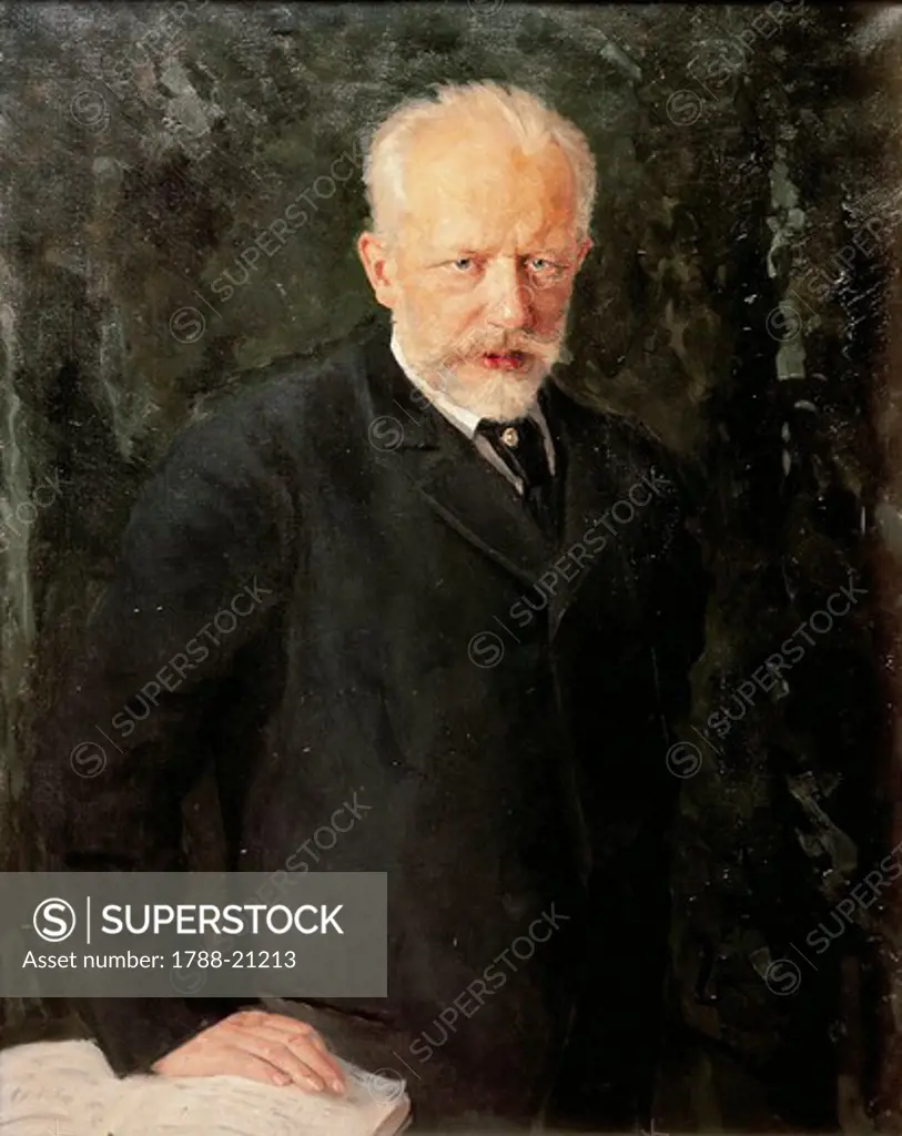 Russia, Portrait of Russian composer, Pyotr Ilyich Tchaikovsky