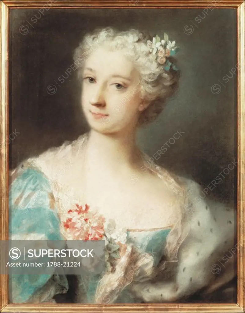 Italy, Florence, Portrait of Anna Amalia Giuseppan d'Este