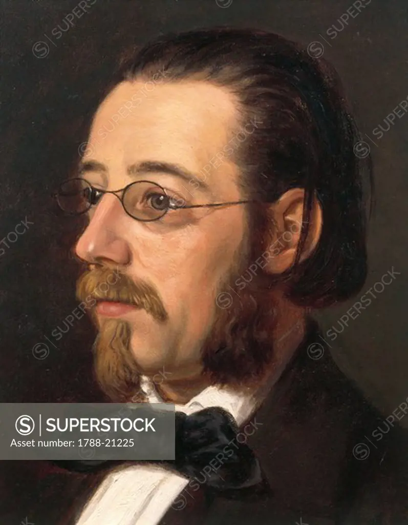 Czech Republic, Portrait of Czech composer, Bedrich Smetana