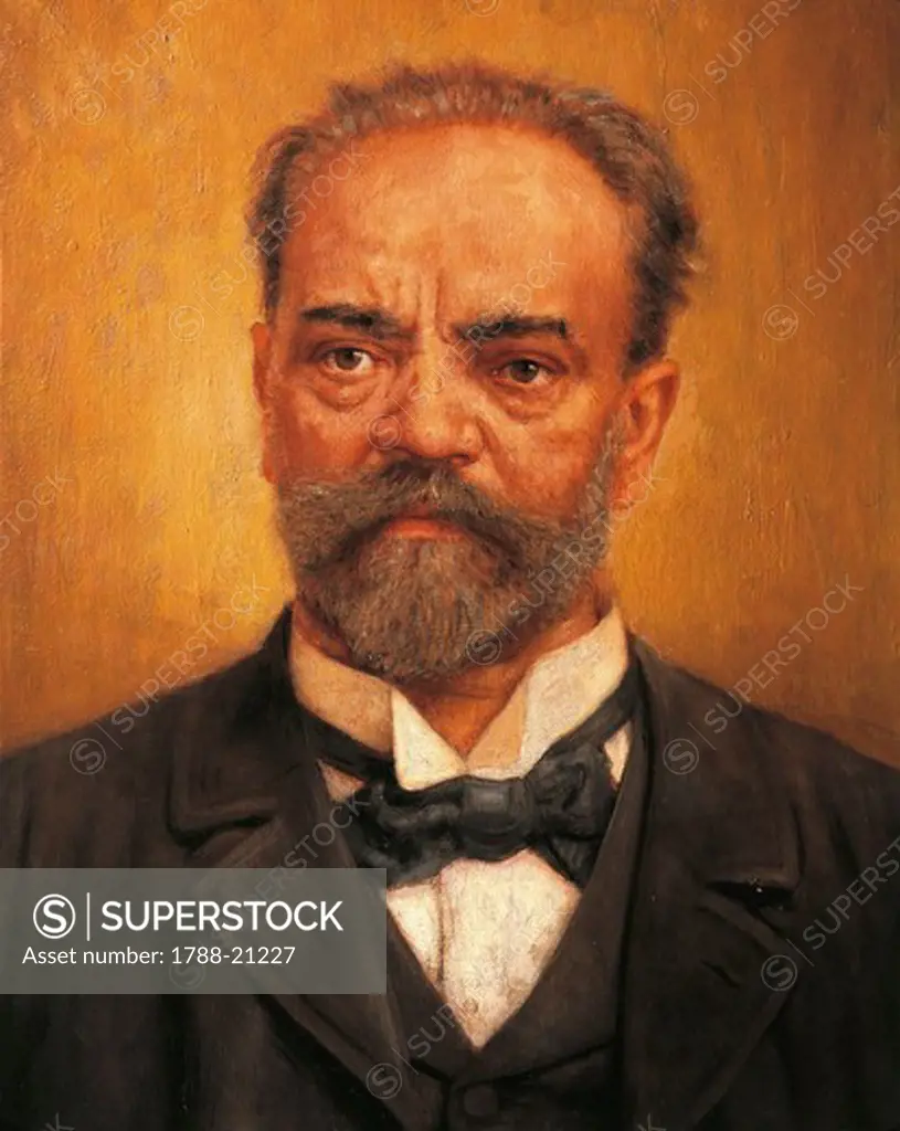 Czech Republic, Prague, Portrait of Czech composer, Antonin Dvorak