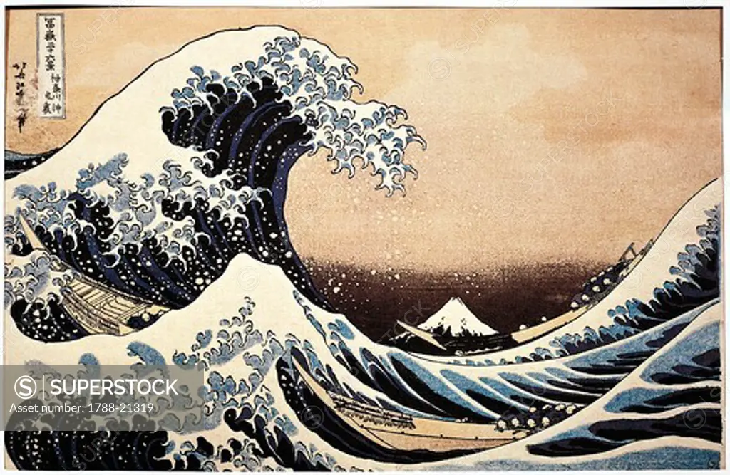 Japan, painting of The great wave