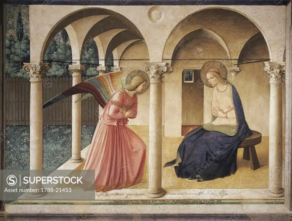 Italy, Florence, Annunciation painting