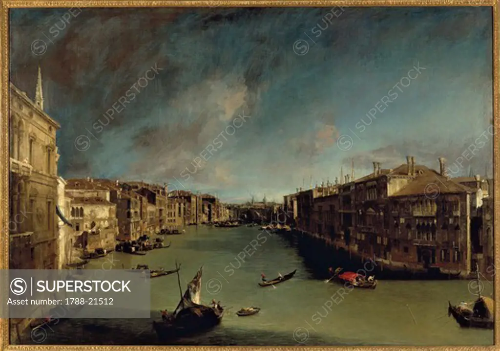 Italy, Venice, The Grand Canal from Ca' Balbi