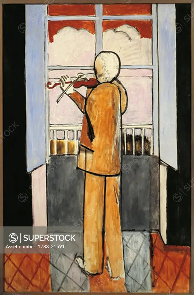 France, Paris, La Violiniste a la Fenetre (The Violinist at the Window), painting