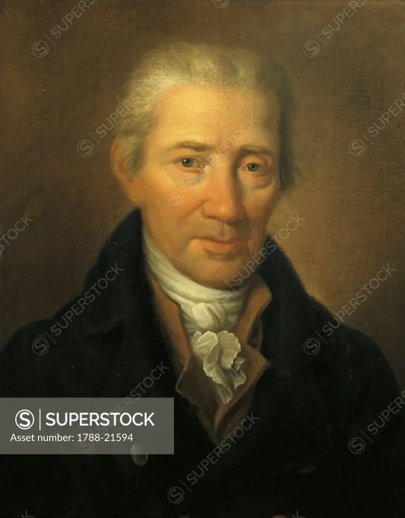 Austria, Portrait of Austrian composer, Johann Georg Albrechtsberger, oil painting
