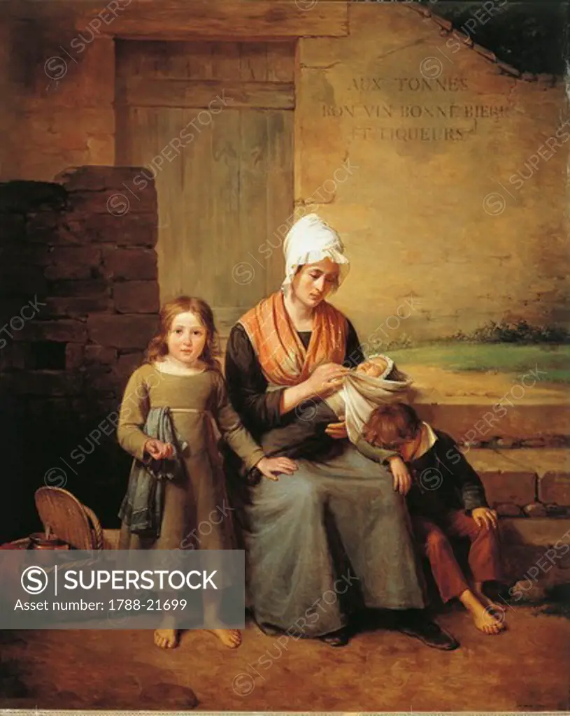 France, Lyon, The poor mother