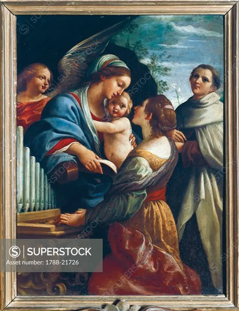 Italy, Rome, The Virgin and Child with Saint Cecilia and Saint Anthony