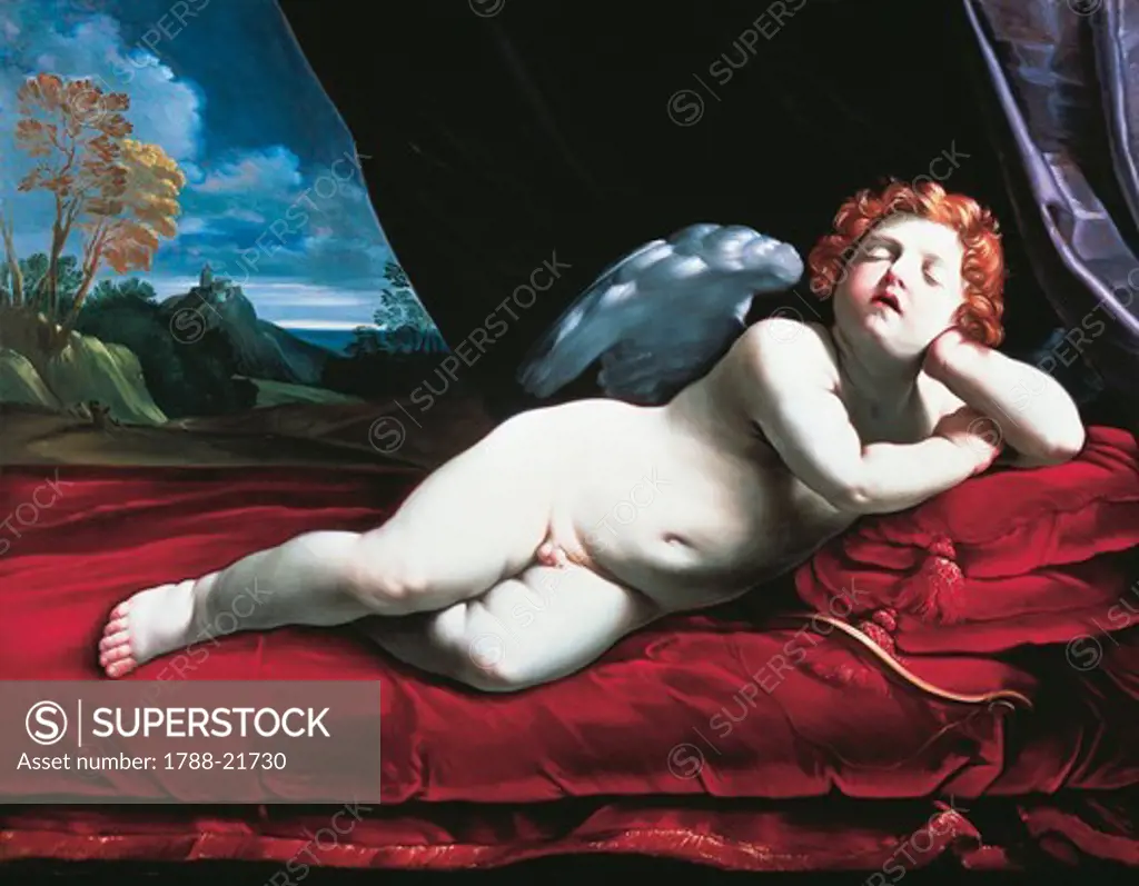 Painting of The Sleeping cupid