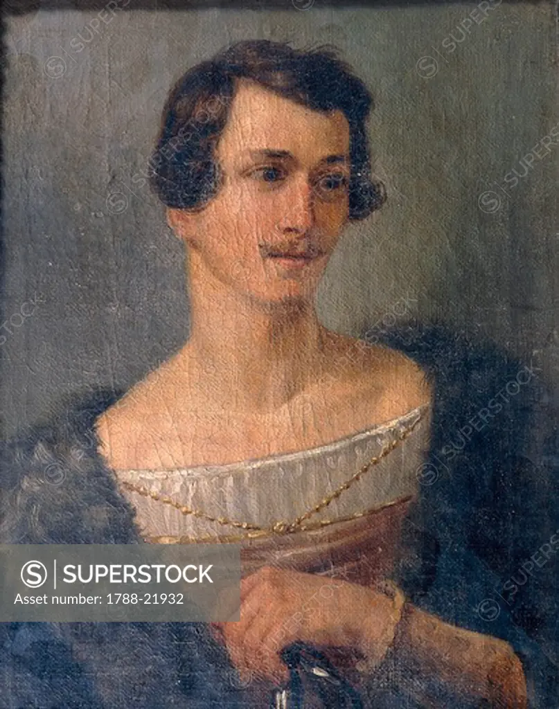 Italy, Milan, Portrait of Italian tenor, Domenico Donzelli (1790 - 1873)