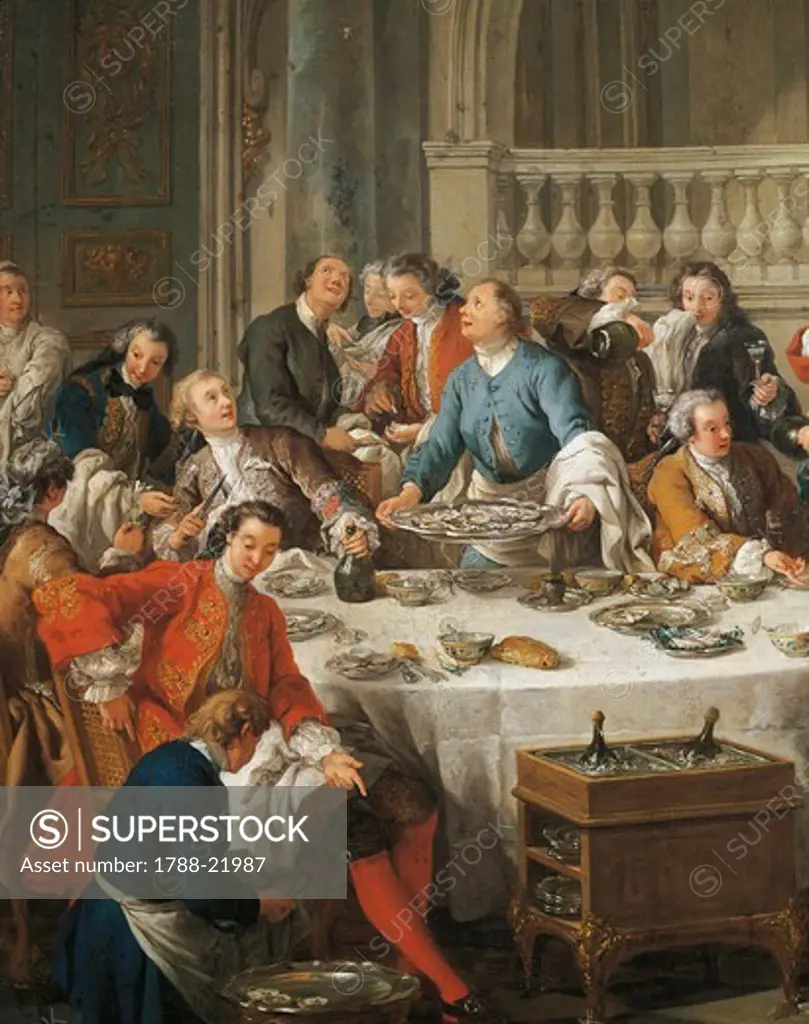 France, Chantilly, The Oyster Lunch (Le Dejeuner d'Huitres)