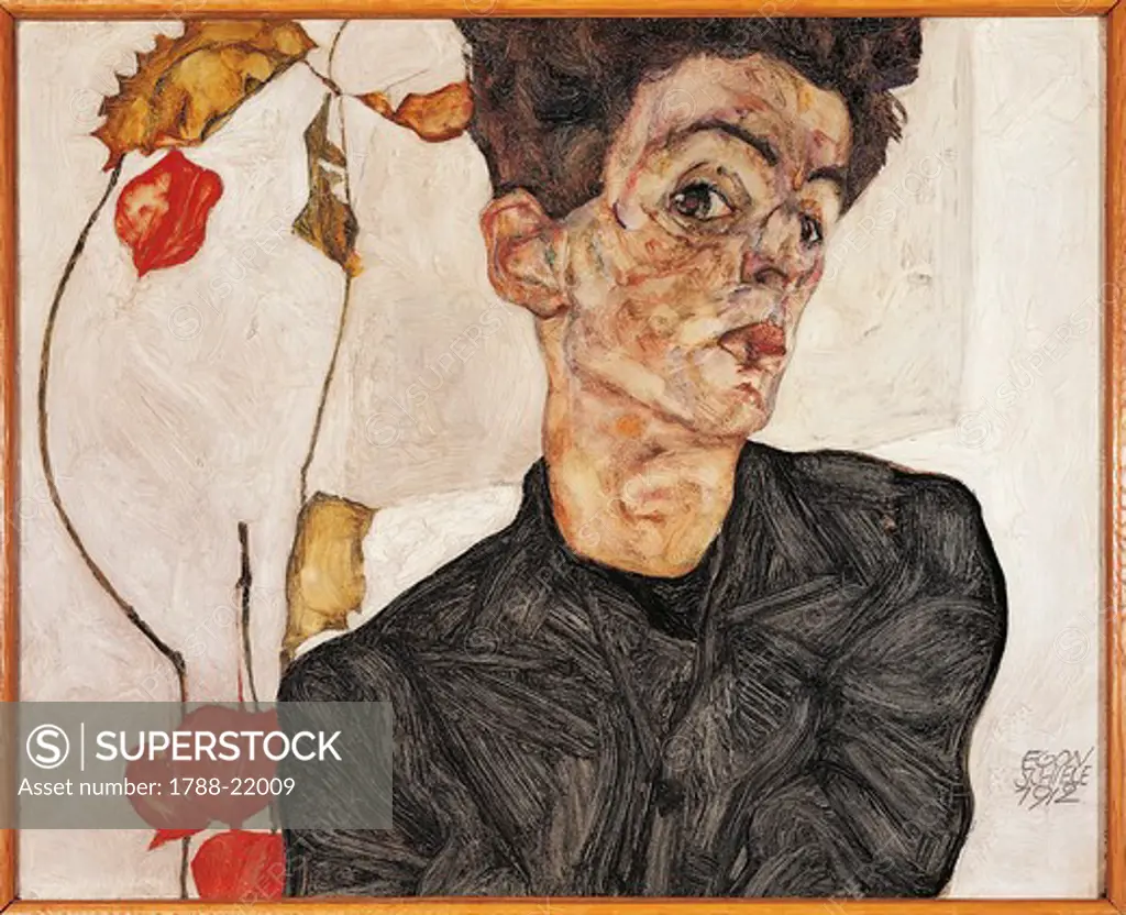 Austria, Self-Portrait with Fruit, 1912