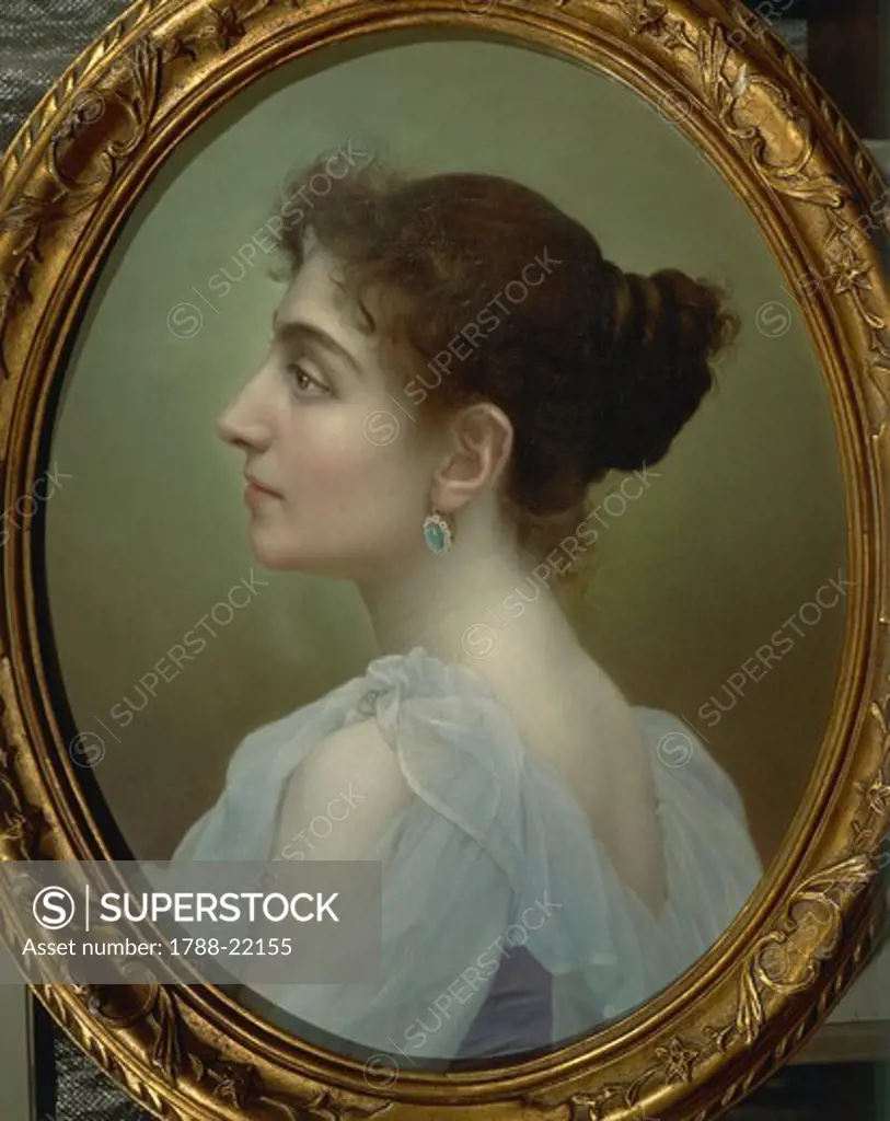 Italy, Milan, Portrait of Italian soprano Gemma Bellincioni (1864 - 1950)