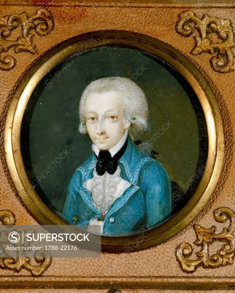 Austria, Portrait of Austrian composer Wolfgang Amadeus Mozart (1756 - 1791), circa 1773