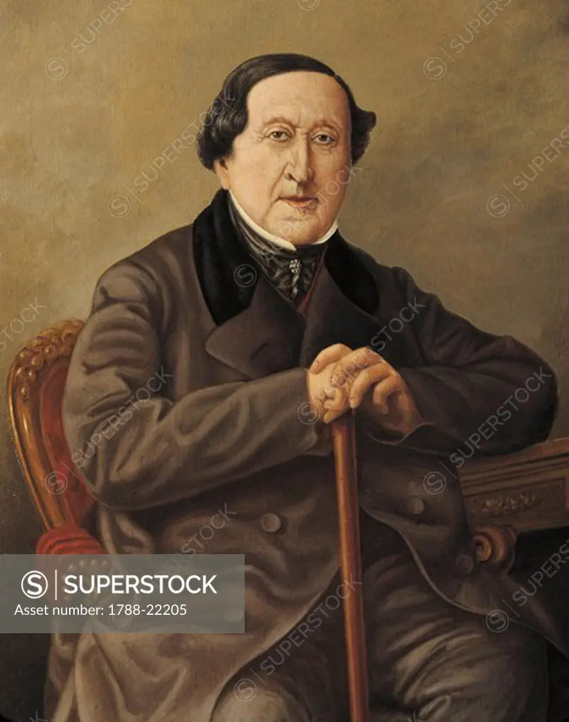 Italy, Portrait of Italian composer, Gioacchino Rossini