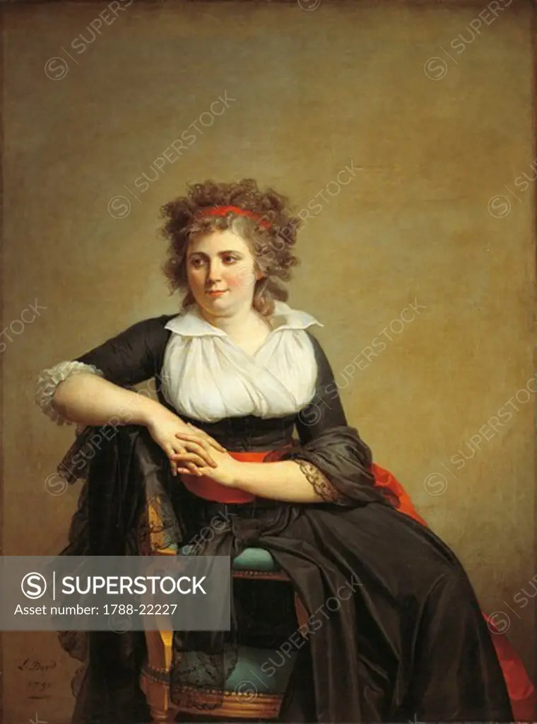 France, Paris, Portrait of Marquise of Orvilliers, Robertine Tourteau