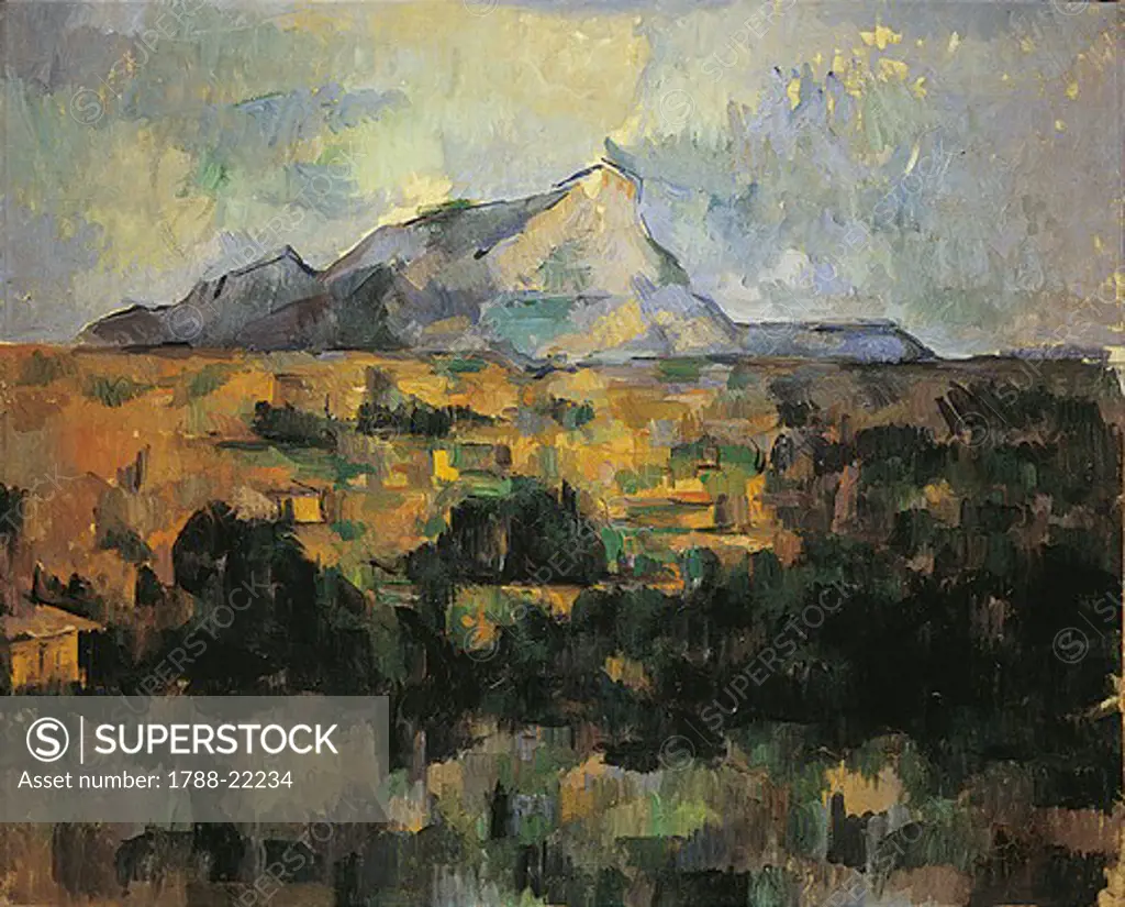 France, Provence, The Mont Sainte-Victoire, Paul Cezanne, 1839-1906, French