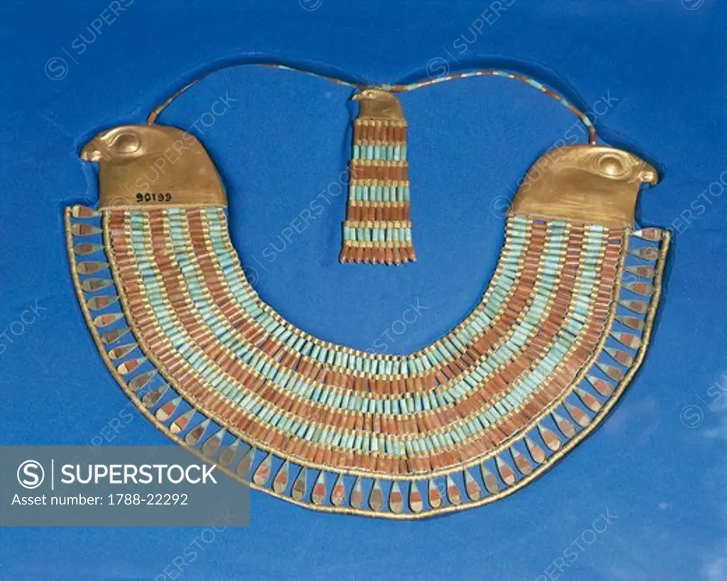 Egypt, Cairo, Necklace that belonged to Princess Neferuptah, twelfth dynasty