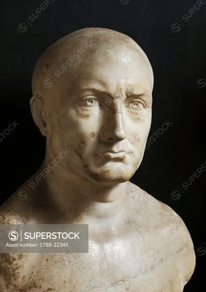 Bust of Publius Cornelius Scipio Africanus (also known as Scipio the Elder, 235-183 B.C)