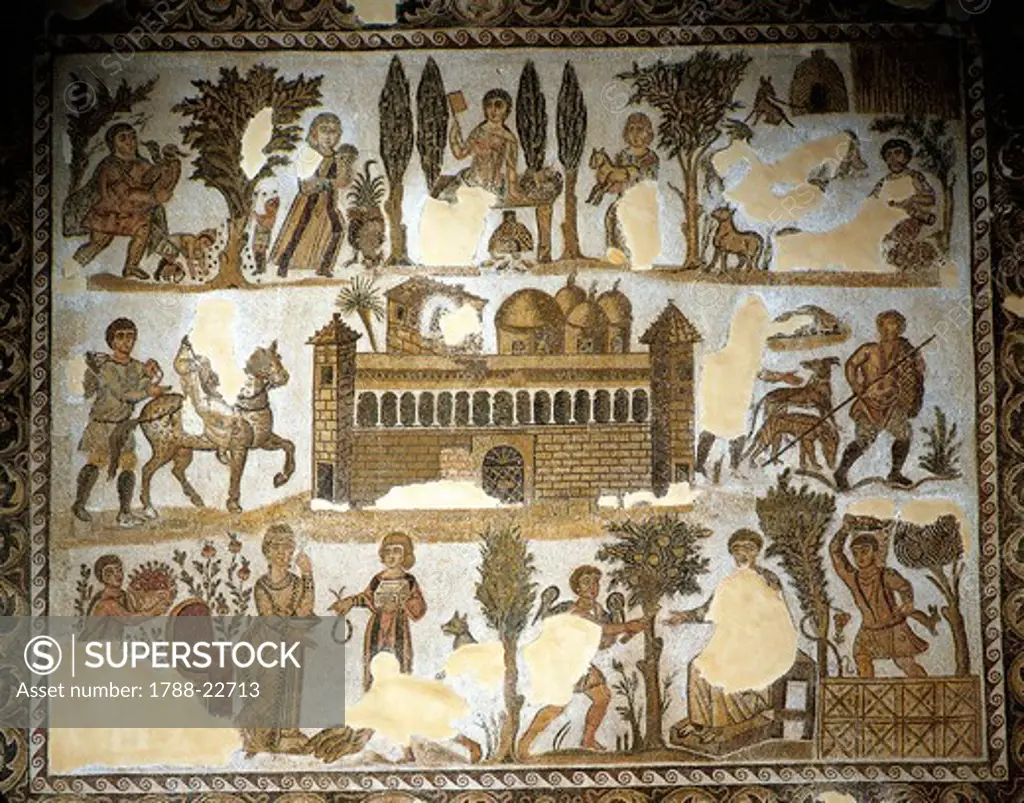 Tunisia, Carthage, Mosaic work