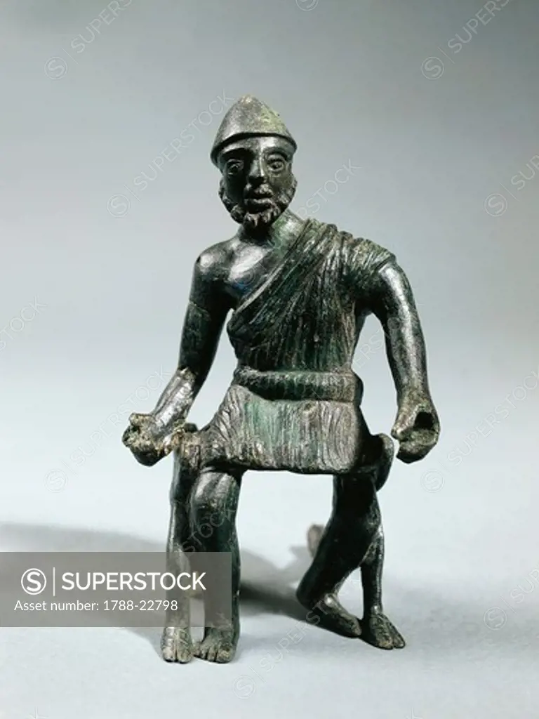 Statuette representing Hephaestus, bronze