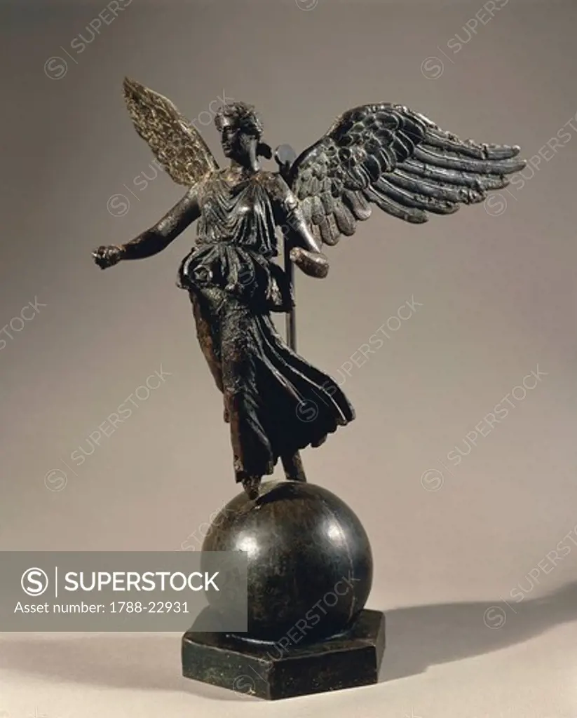 Algeria, Constantine, Silvered bronze Winged Victoria.