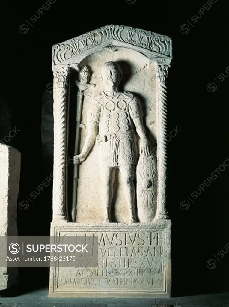 Germany, castrum of Mainz, Funerary stele of Gneo Misius