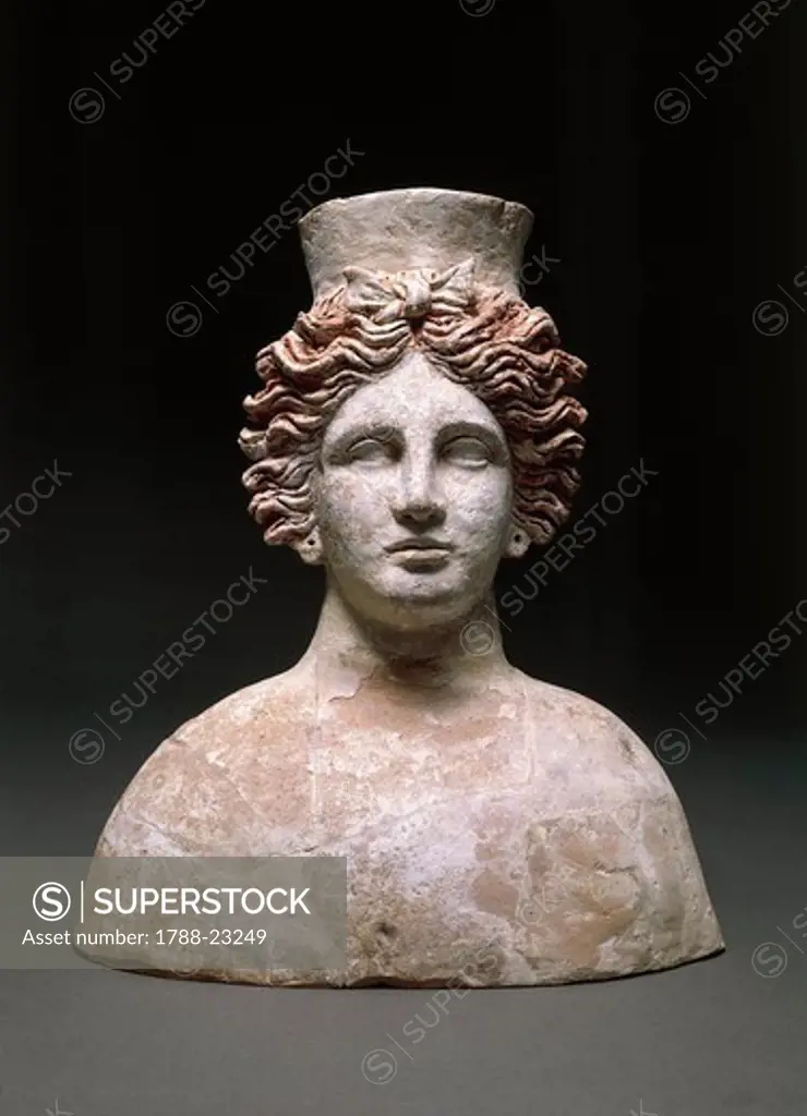 Bust of the goddess Tanit in Hellenistic style