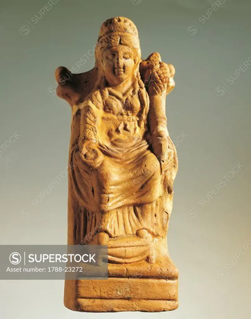 Fictile statuette representing the goddess of fertility