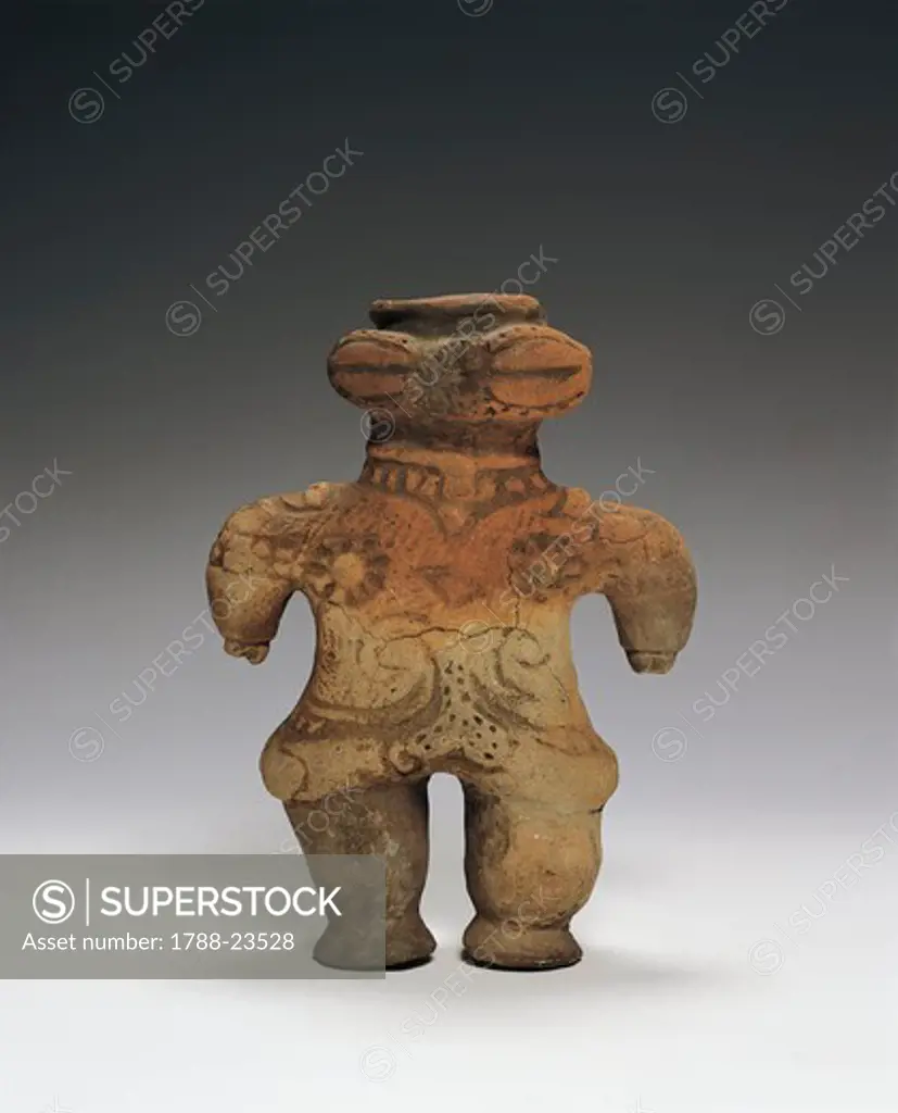 Italy, Rome, Museo Nazionale d'Arte Orientale, Ritual female figure made of terracotta from Akita